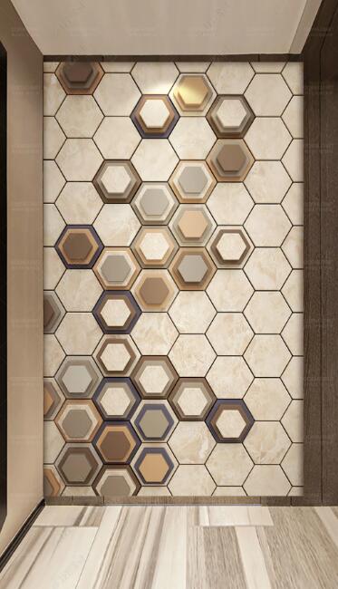 3D Diamond Pattern WC279 Wall Murals