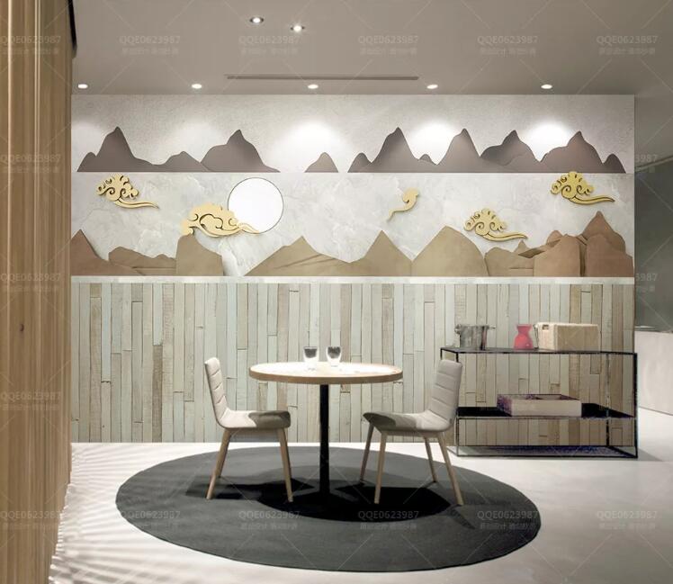 3D Abstract Valley WC171 Wall Murals