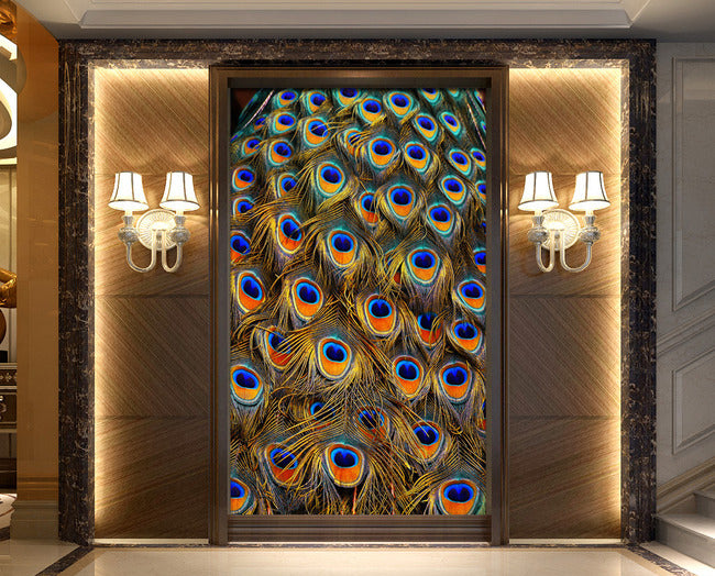 3D Peacock Feather WG135 Wall Murals