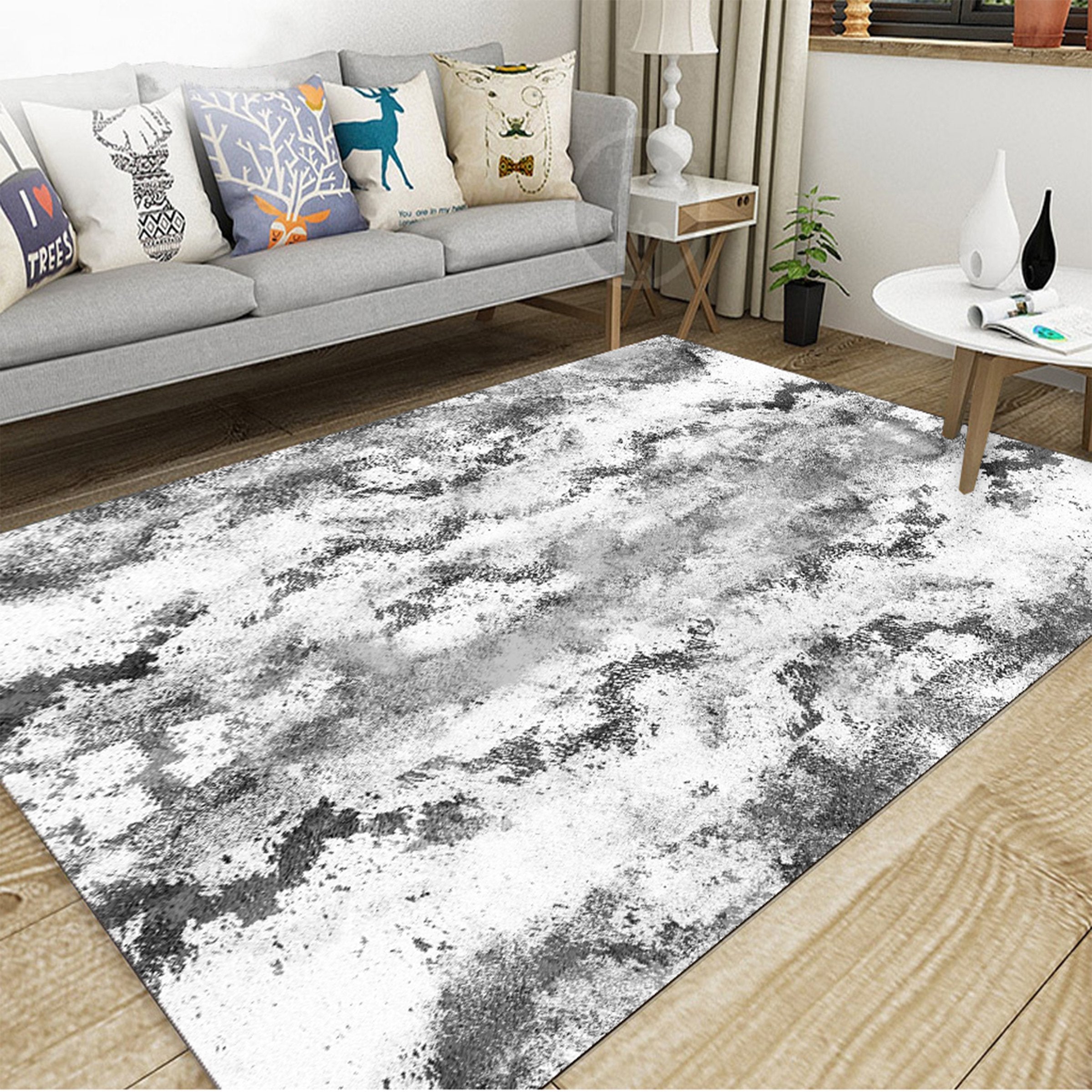 3D Black Inkjet WG183 Non Slip Rug Mat Mat AJ Creativity Home