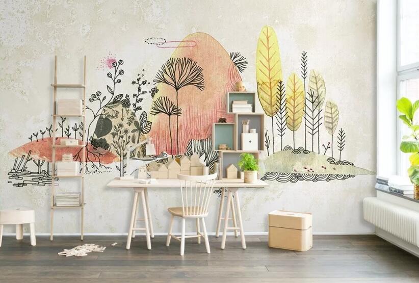 3D Forest Animals WC095 Wall Murals