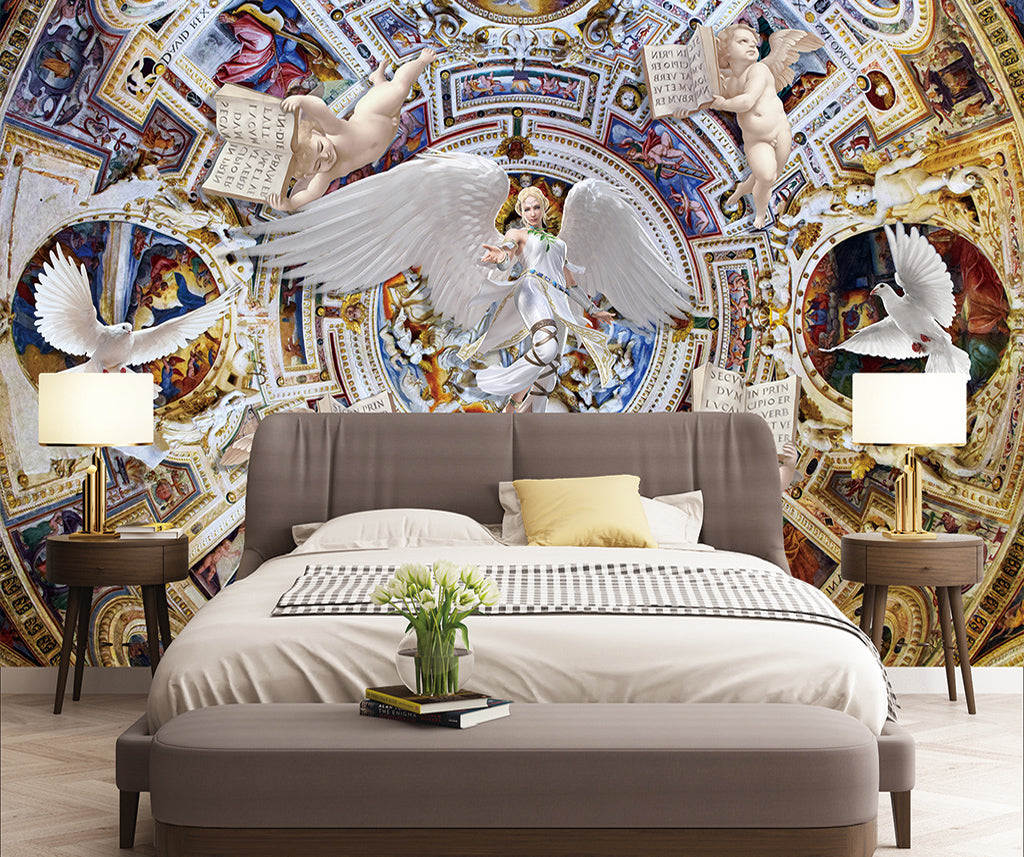 3D Angel Wings WG054 Wall Murals