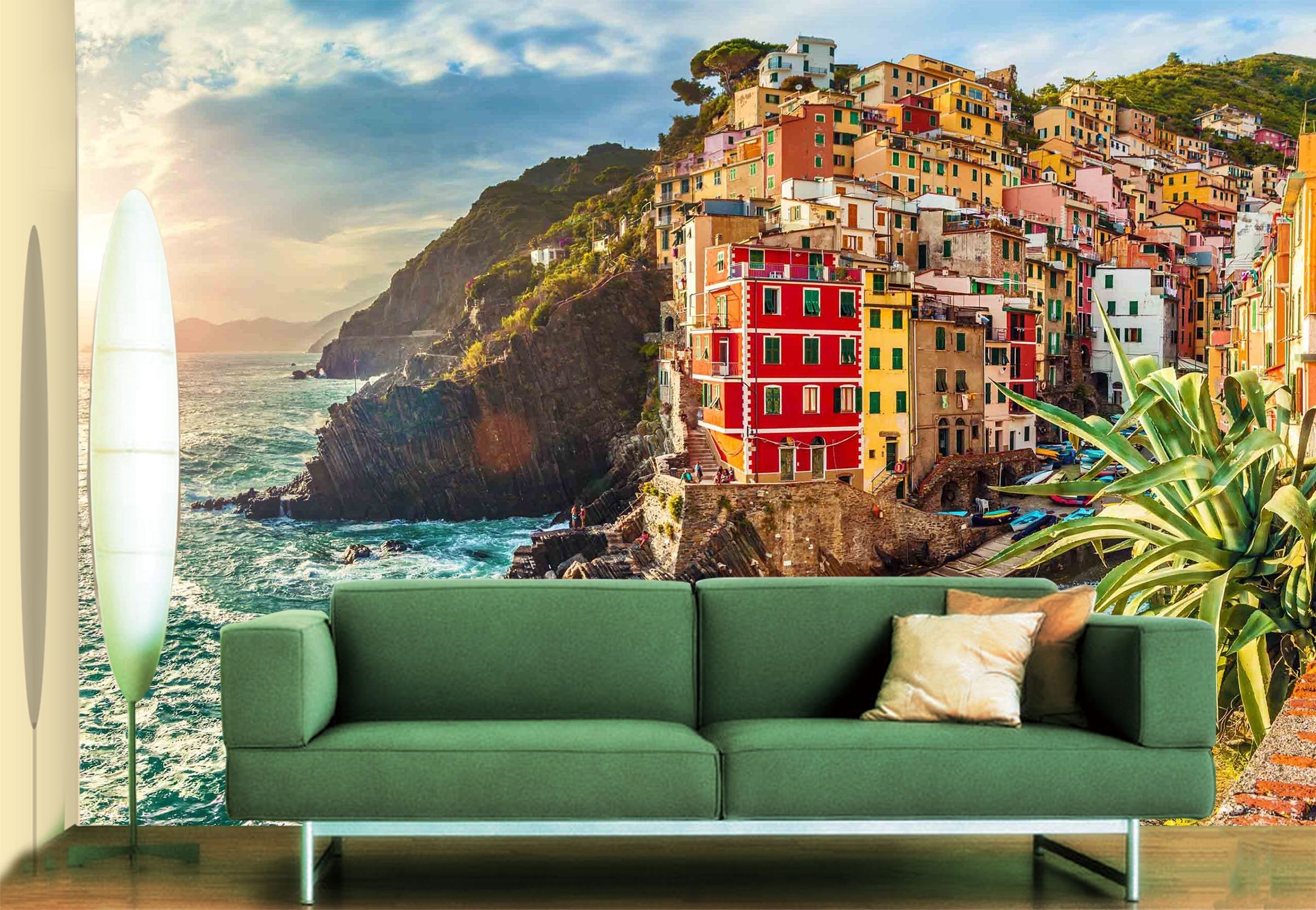 3D Small Town Sea 662 Wallpaper AJ Wallpaper