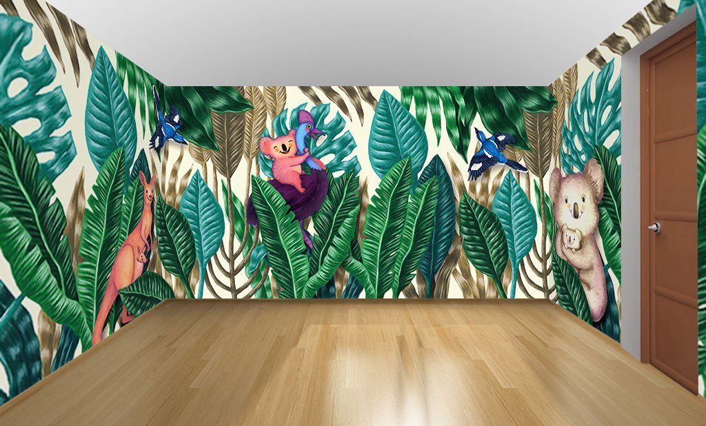 3D Animal Park 136 Wall Murals Wallpaper AJ Wallpaper 2