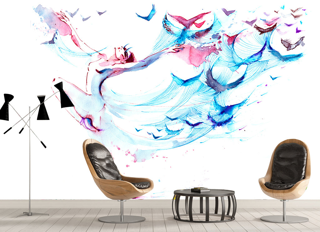 3D Butterfly Dance WG319 Wall Murals