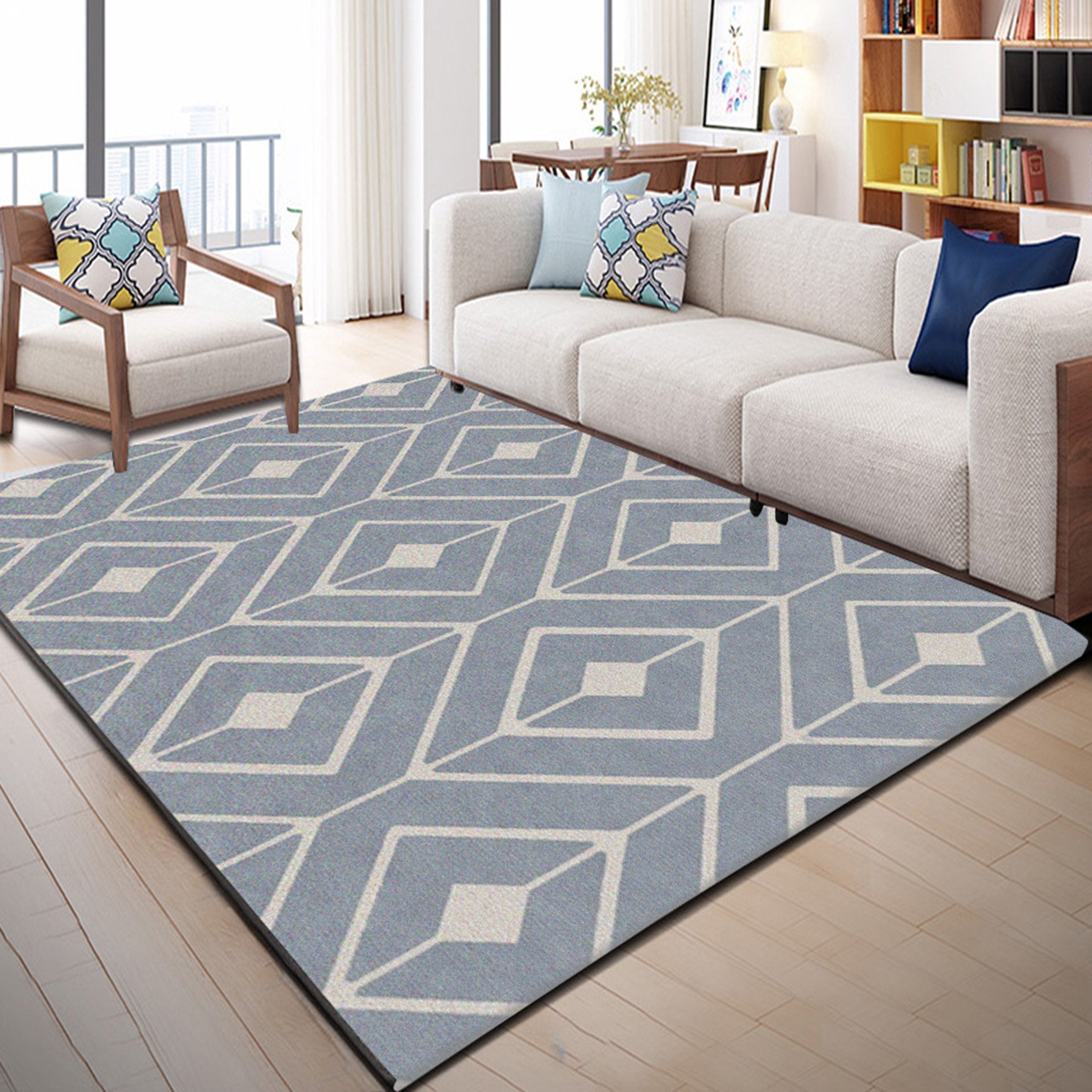 3D Golden Diamond WG068 Non Slip Rug Mat Mat AJ Creativity Home