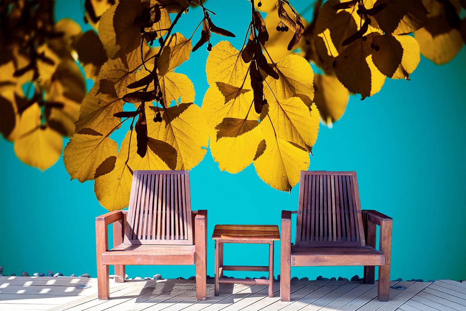 Hanging Leaves Wallpaper AJ Wallpaper