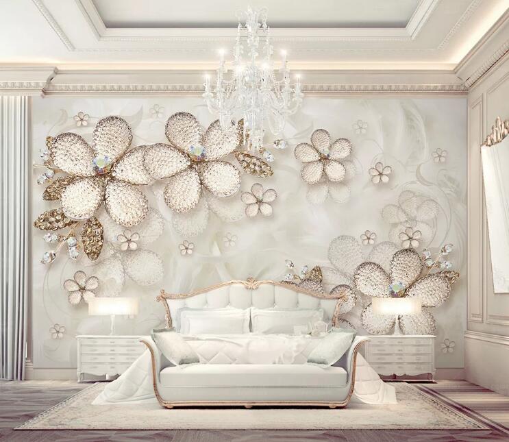 3D Diamond Petals WG24 Wall Murals Wallpaper AJ Wallpaper 2