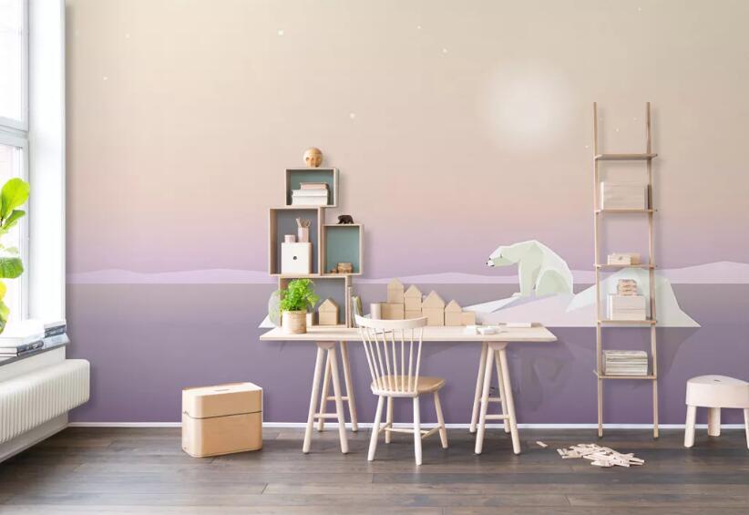3D Polar Bear 126 Wall Murals Wallpaper AJ Wallpaper 2