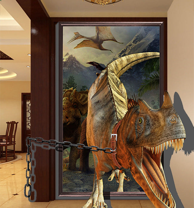 3D Solid Dinosaur WG066 Wall Murals