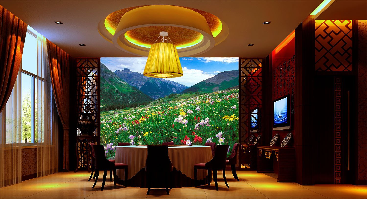 Colorful Wildflowers Wallpaper AJ Wallpaper