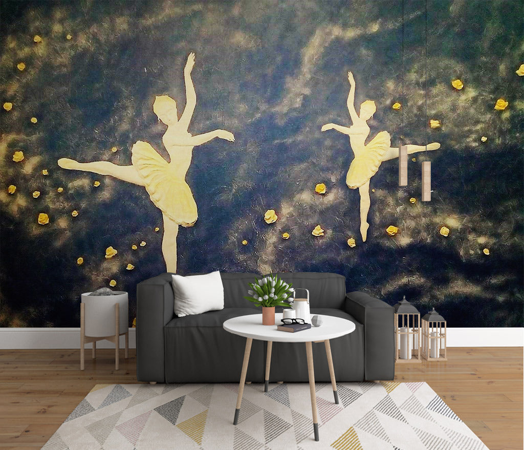 3D Ballet Dance WG241 Wall Murals