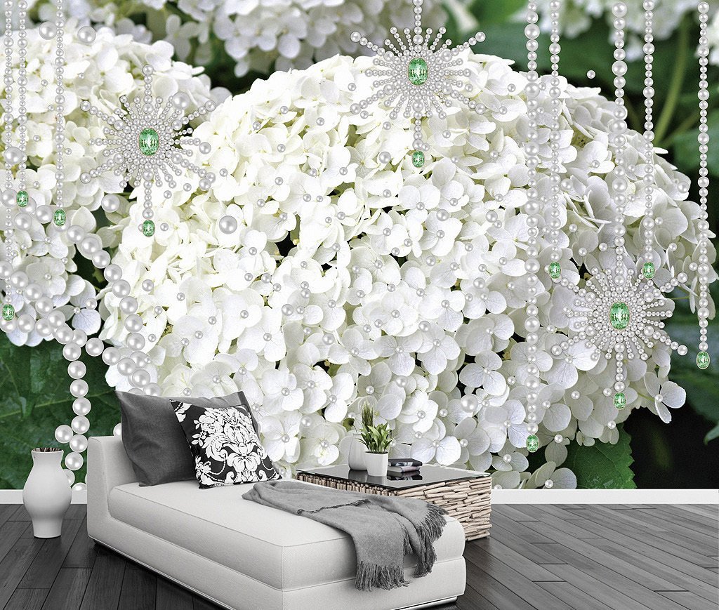 3D Flower Cluster 341 Wall Murals Wallpaper AJ Wallpaper 2