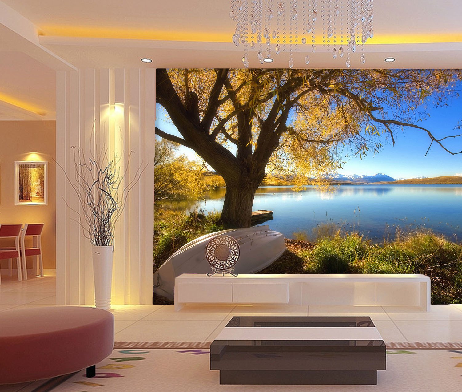 Lakeside Willows Wallpaper AJ Wallpaper