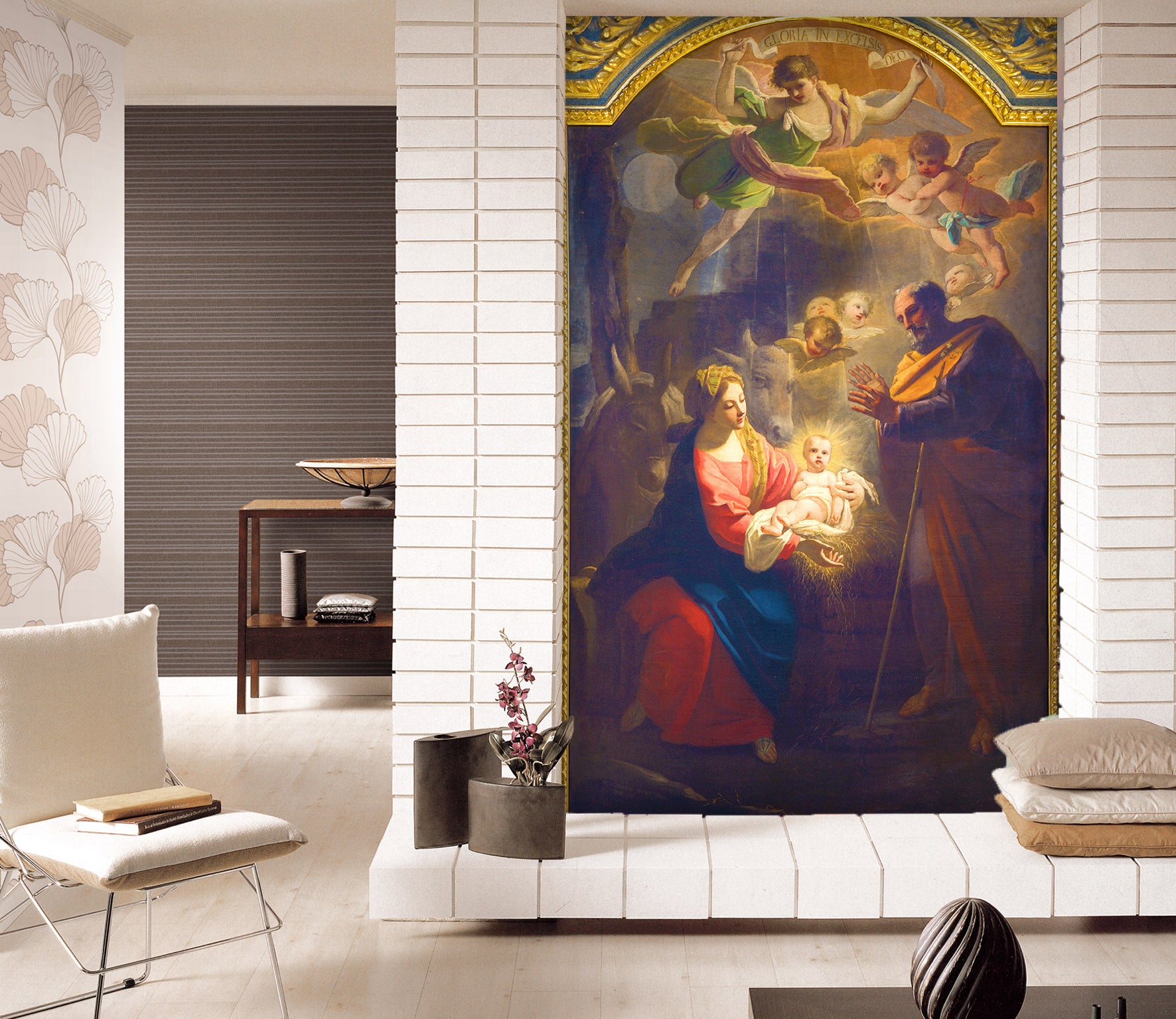 3D Angel Birth 1625 Wall Murals