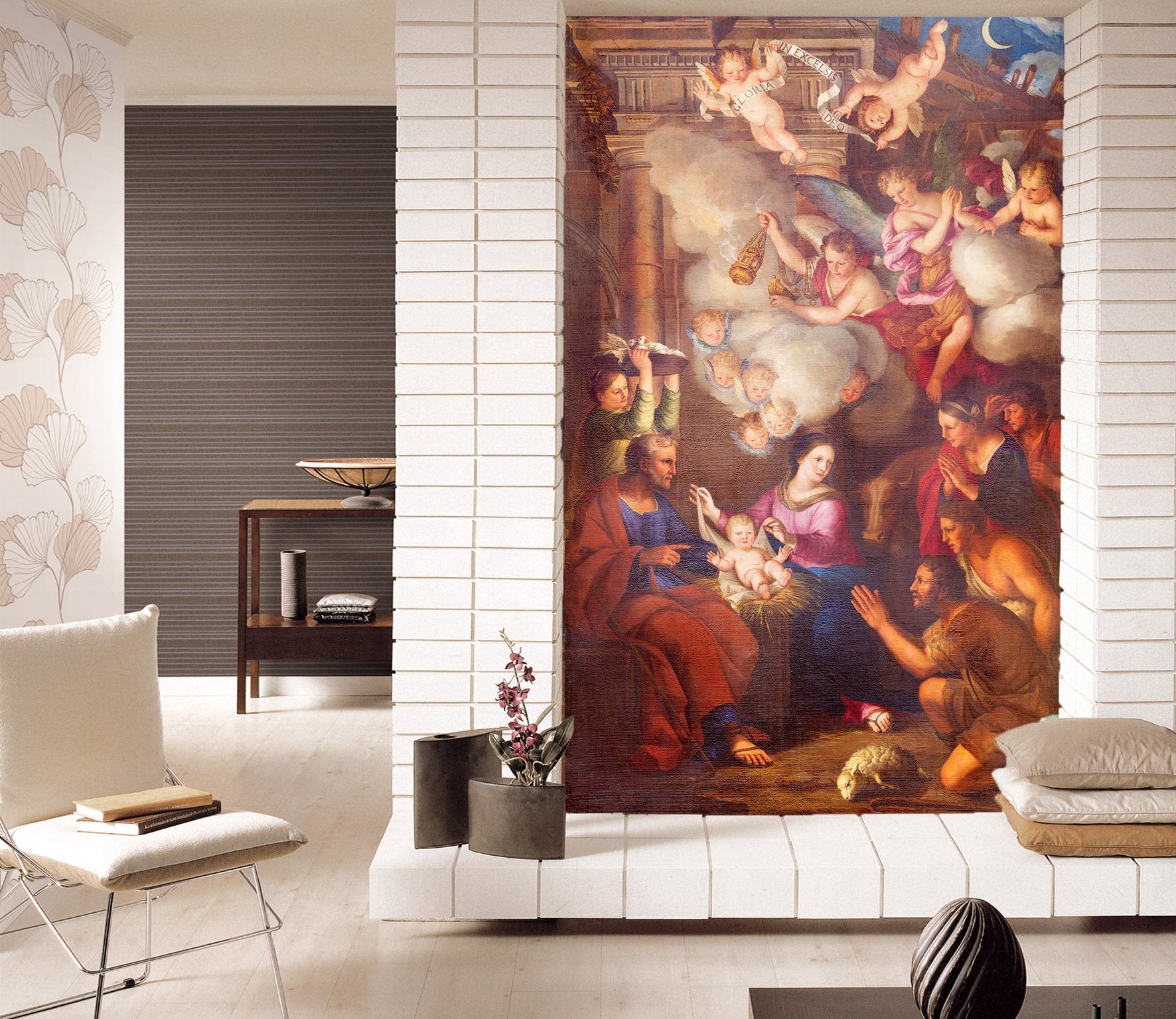 3D Child White Sheep 034 Wallpaper AJ Wallpaper