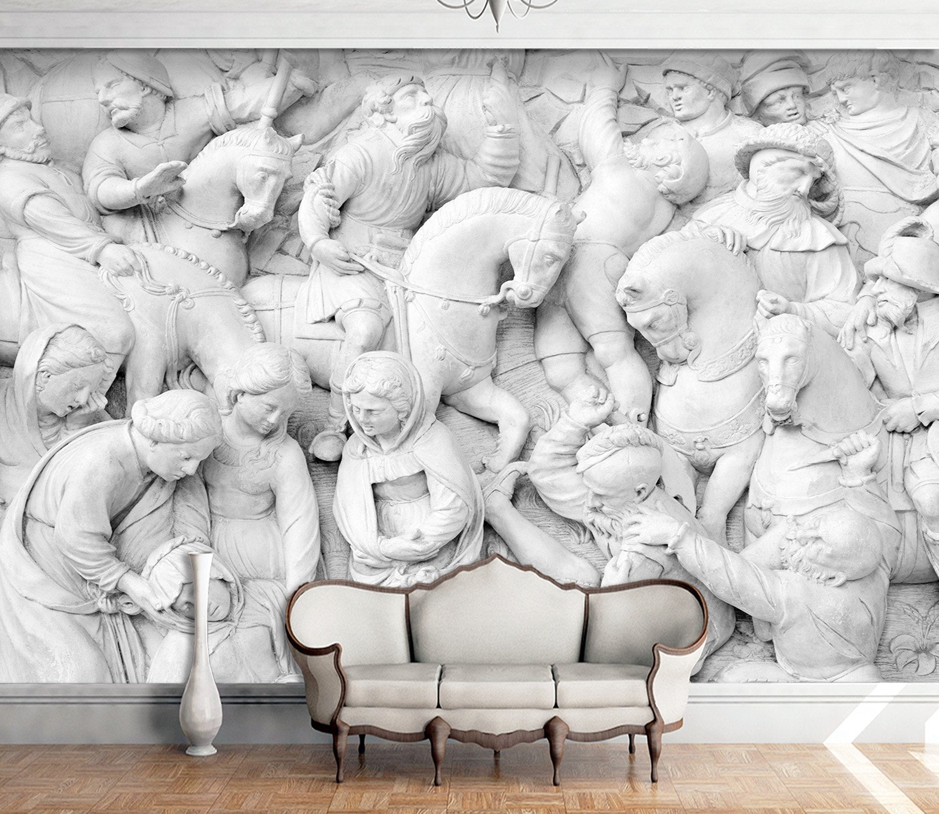 3D War Horse Crowd 206 Wallpaper AJ Wallpaper