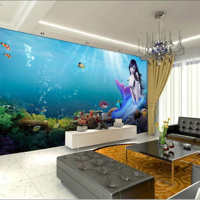 3D Mermaid Coral 016 Wallpaper AJ Wallpaper