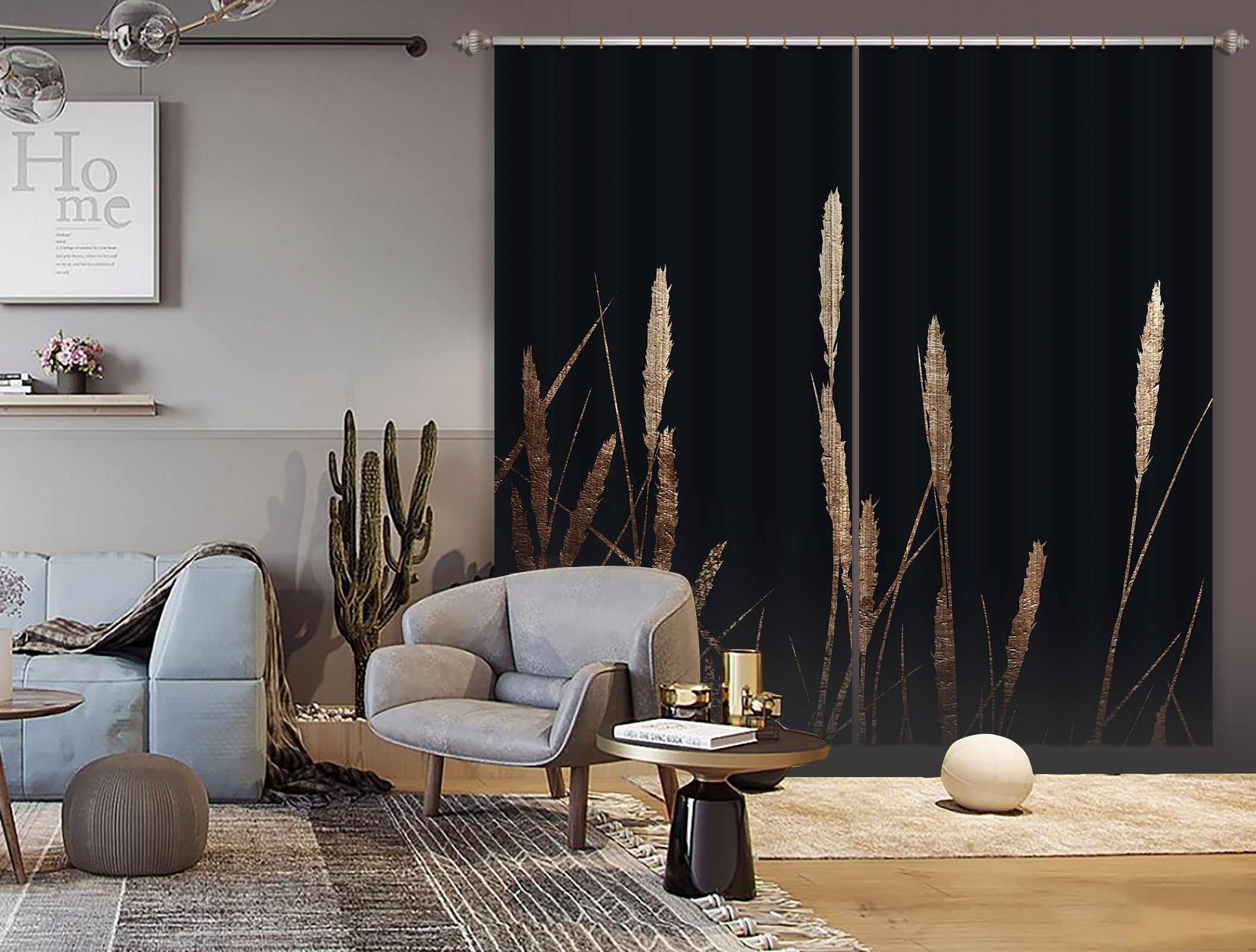 3D Golden Fields 044 Boris Draschoff Curtain Curtains Drapes