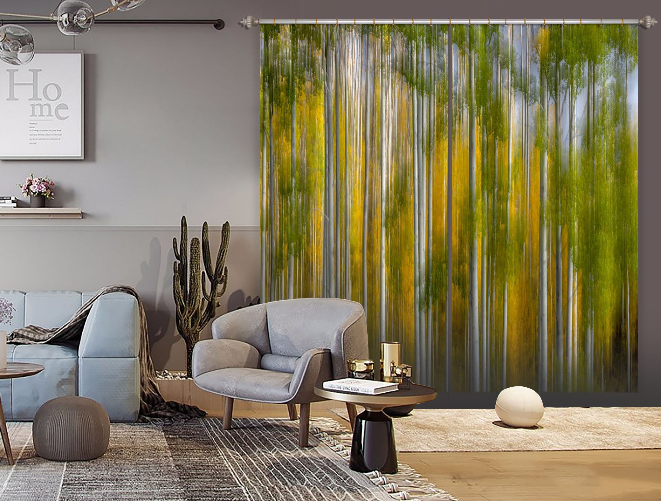 3D Abstract Forest 168 Marco Carmassi Curtain Curtains Drapes