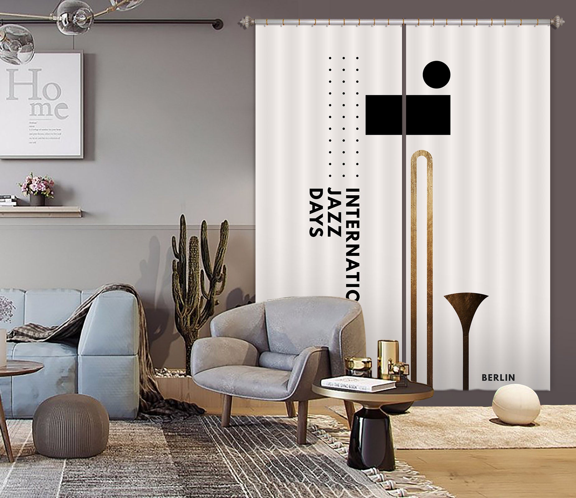 3D Golden Suona 1069 Boris Draschoff Curtain Curtains Drapes