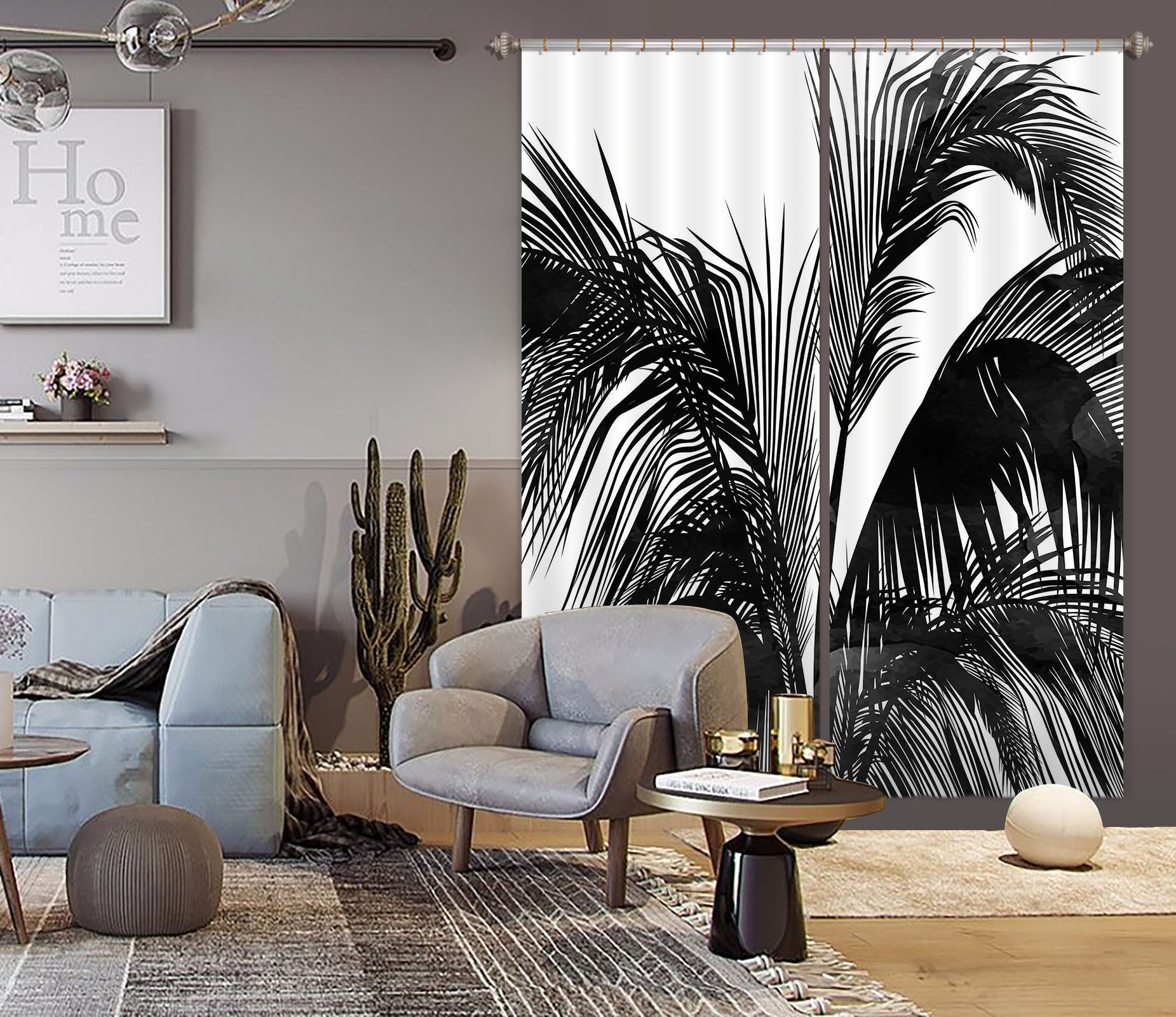 3D Lush Leaves 1115 Boris Draschoff Curtain Curtains Drapes