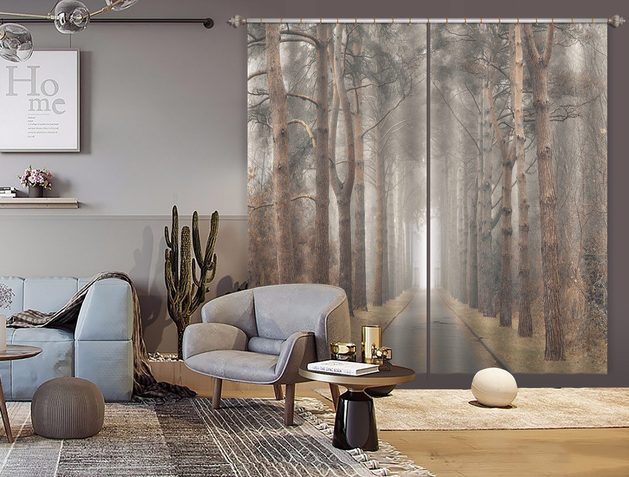 3D Tree Branch 6583 Assaf Frank Curtain Curtains Drapes