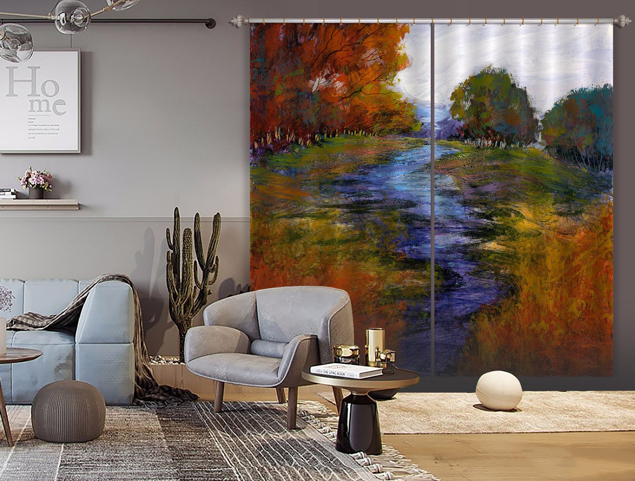 3D Beautiful Forest 250 Michael Tienhaara Curtain Curtains Drapes