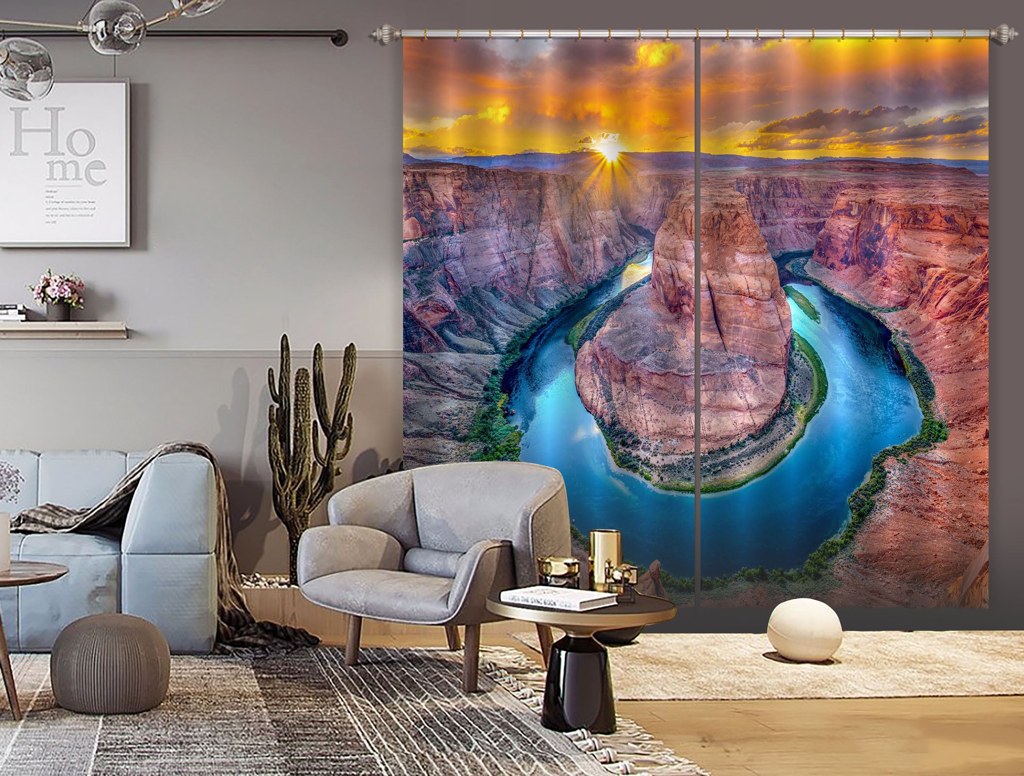 3D Mountain Peak 084 Marco Carmassi Curtain Curtains Drapes