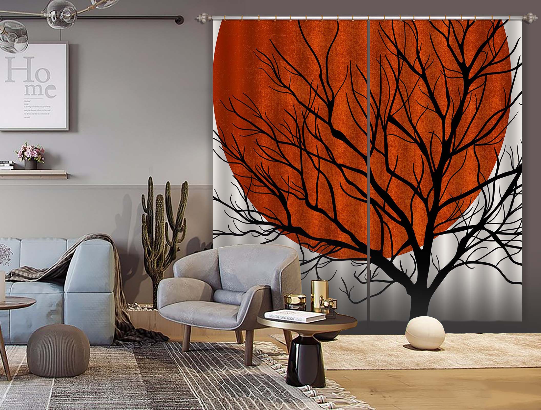 3D Warm Winter 066 Boris Draschoff Curtain Curtains Drapes