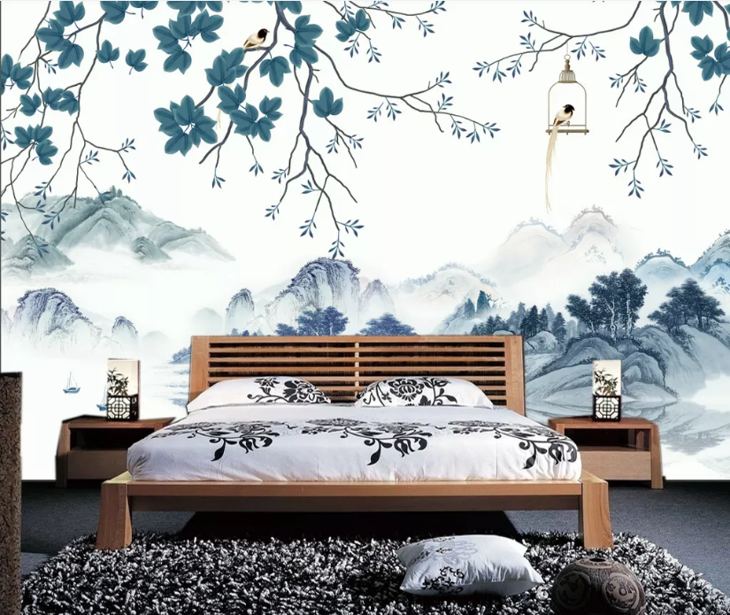 3D Valley Bird WC1329 Wall Murals