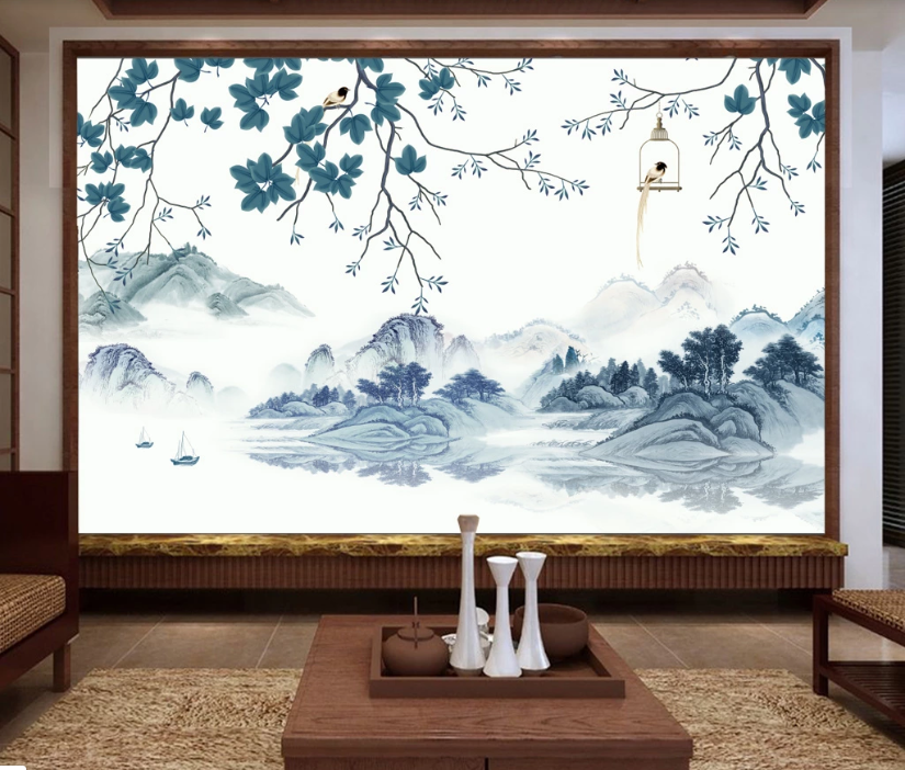 3D Valley Bird WC1329 Wall Murals