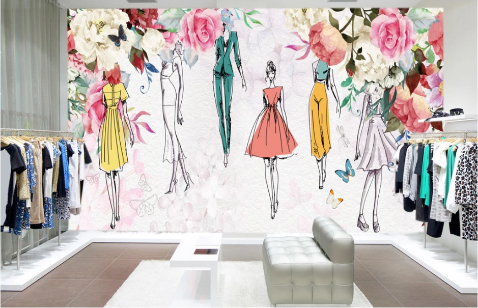 3D Dress Modeling WC298 Wall Murals