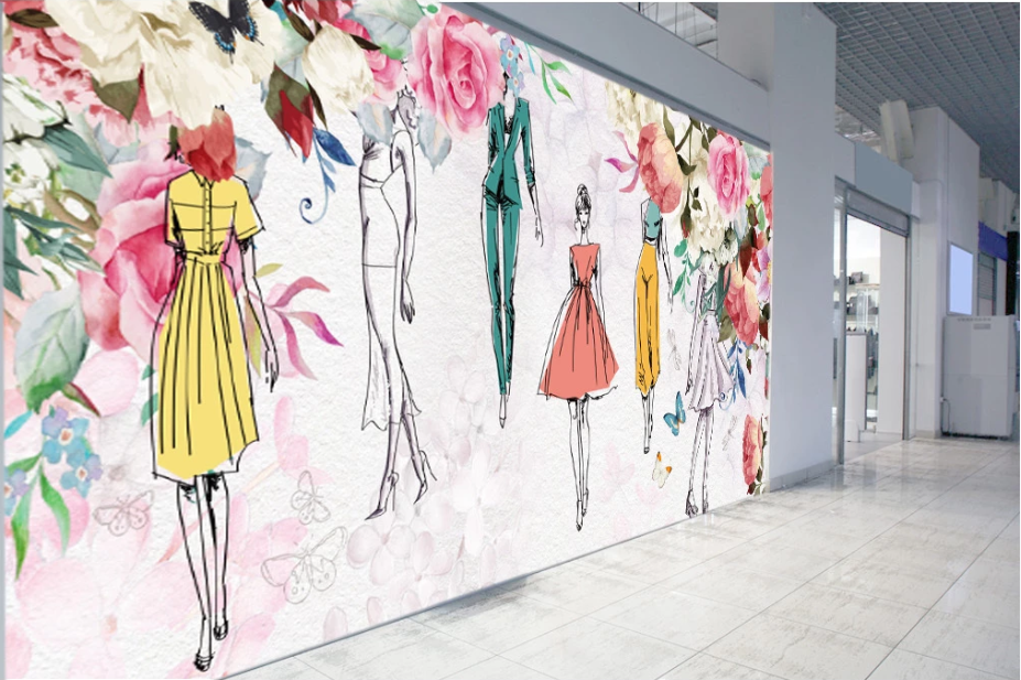 3D Dress Modeling WC298 Wall Murals