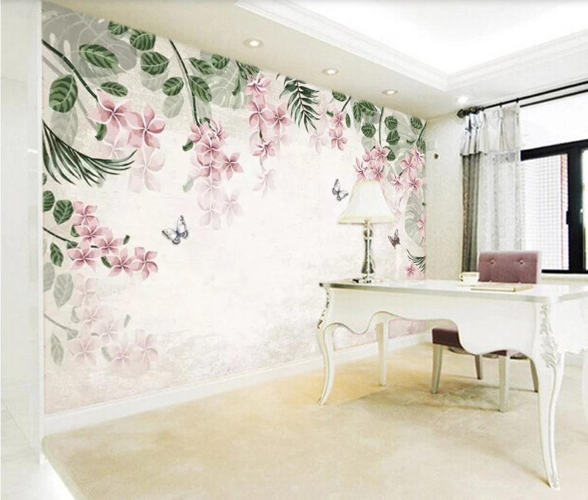 3D Black Butterfly WC167 Wall Murals