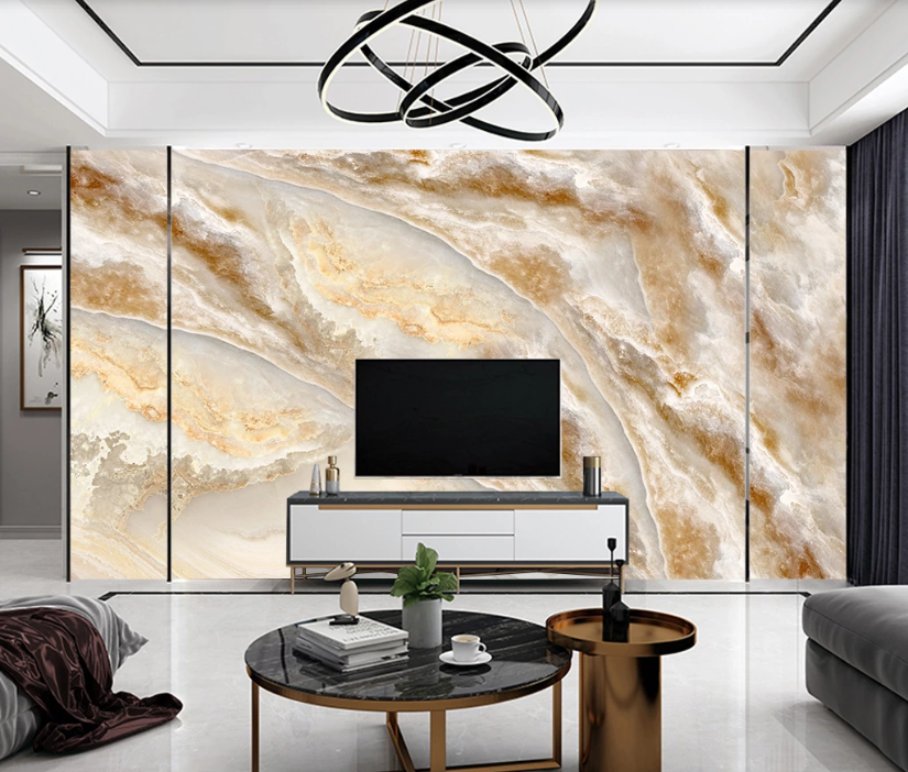 3D Yellow Slate WC2600 Wall Murals