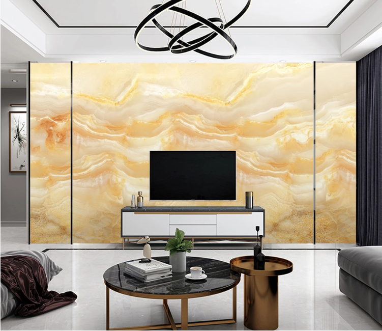 3D Yellow Slate WC2583 Wall Murals