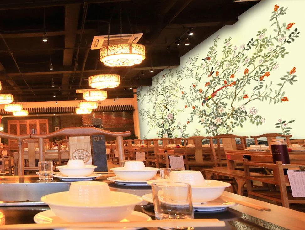 3D Bright Yellow Flowers And Birds 1159 Wall Murals