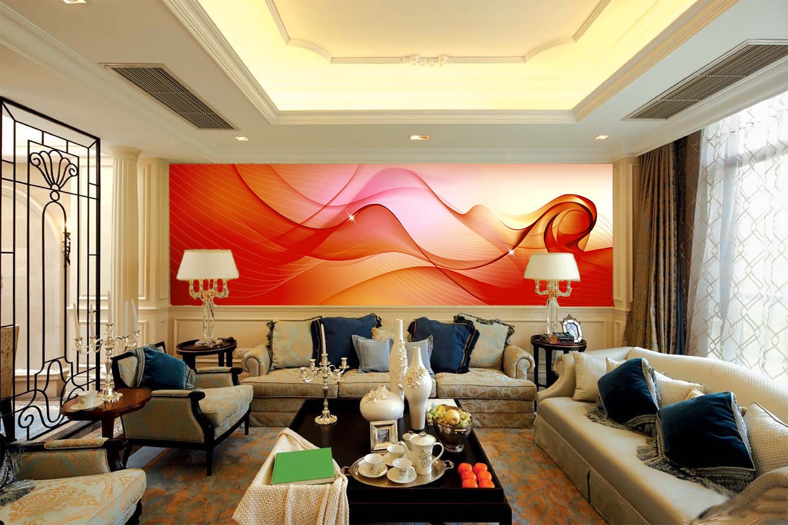 Flowing Cloths Wallpaper AJ Wallpaper