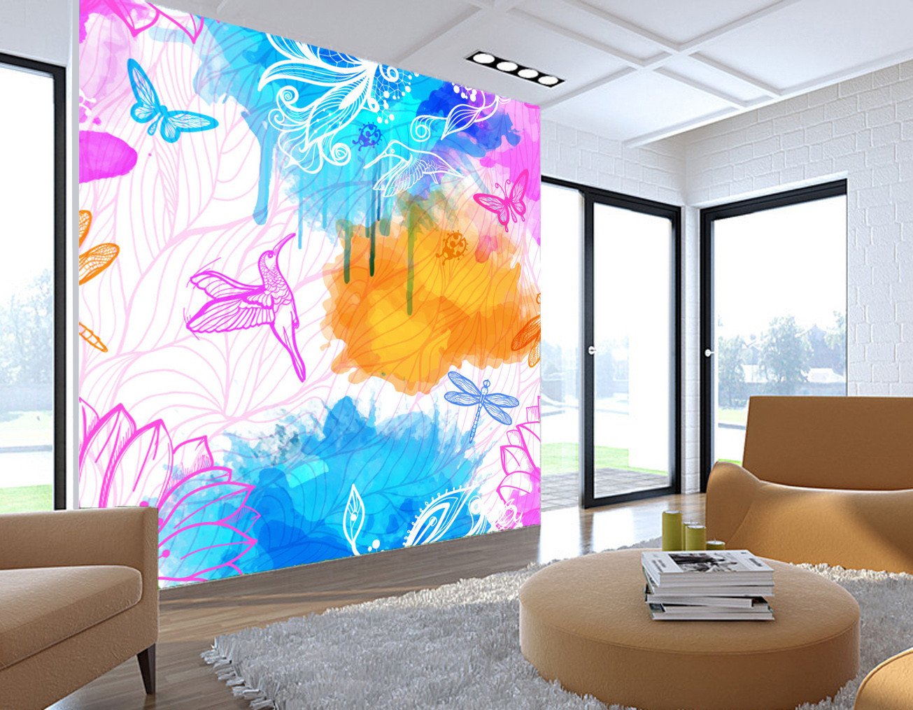 3D Dreamy Butterfly 56 Wallpaper AJ Wallpaper