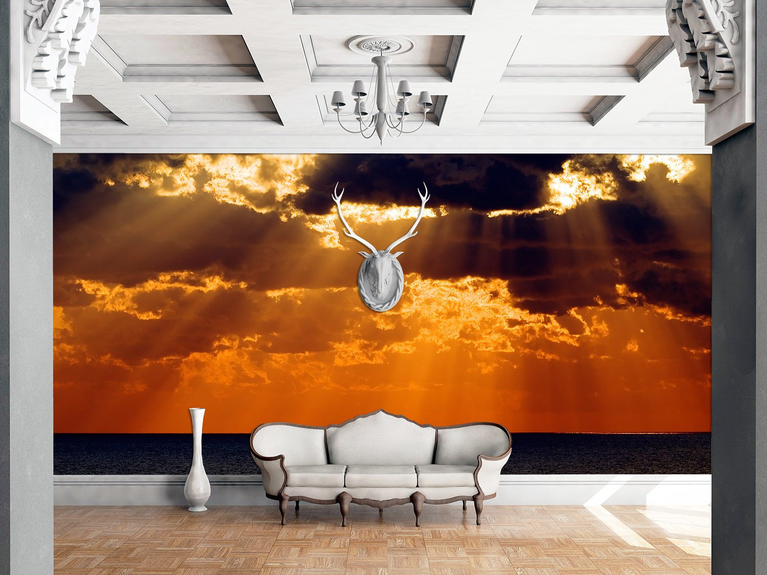 Sea Rosy Clouds 1 Wallpaper AJ Wallpaper