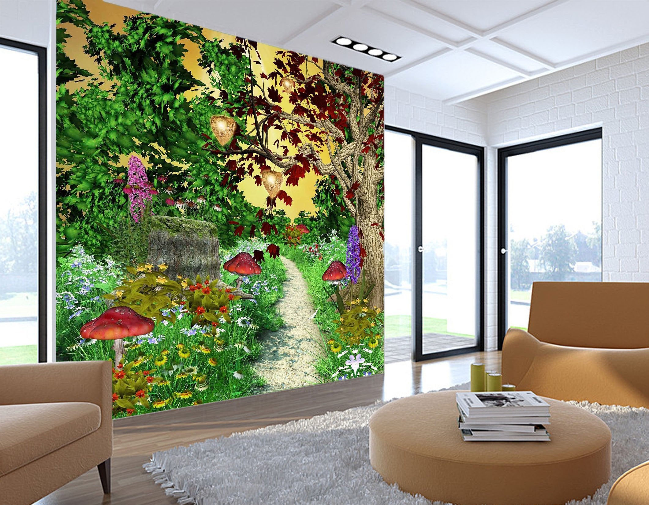 3D Tree Mushrooms 704 Wallpaper AJ Wallpaper