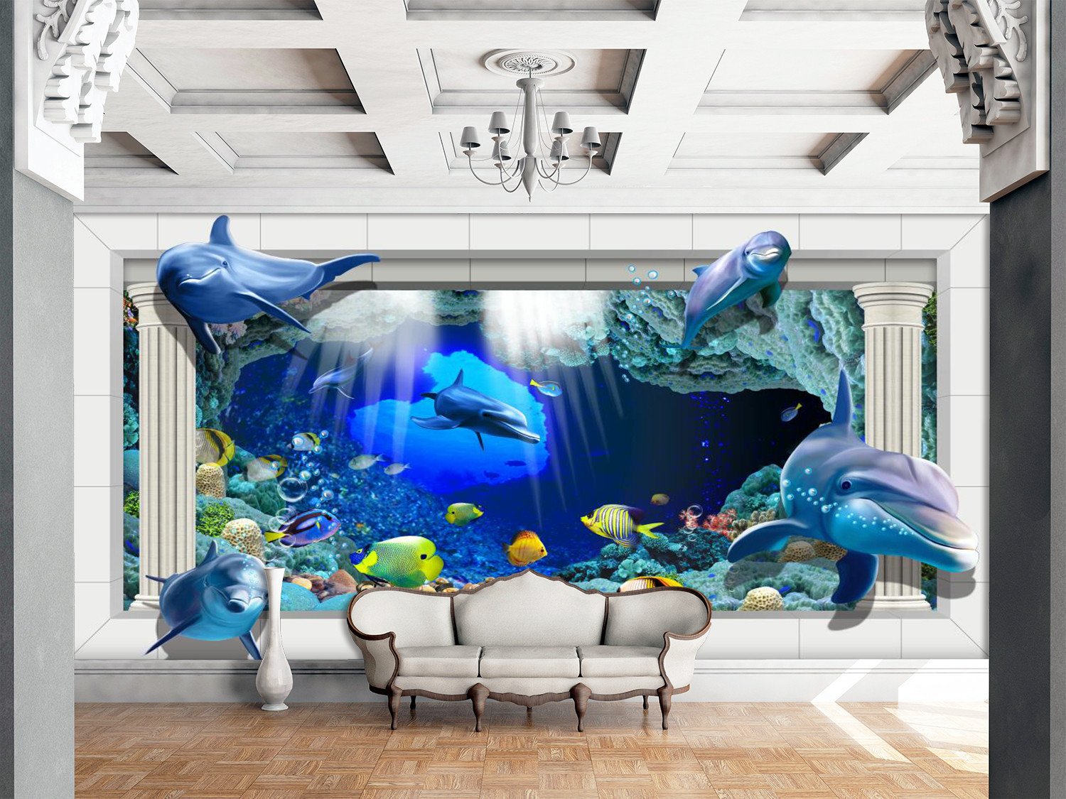 3D Dolphin 5 Wallpaper AJ Wallpaper 1