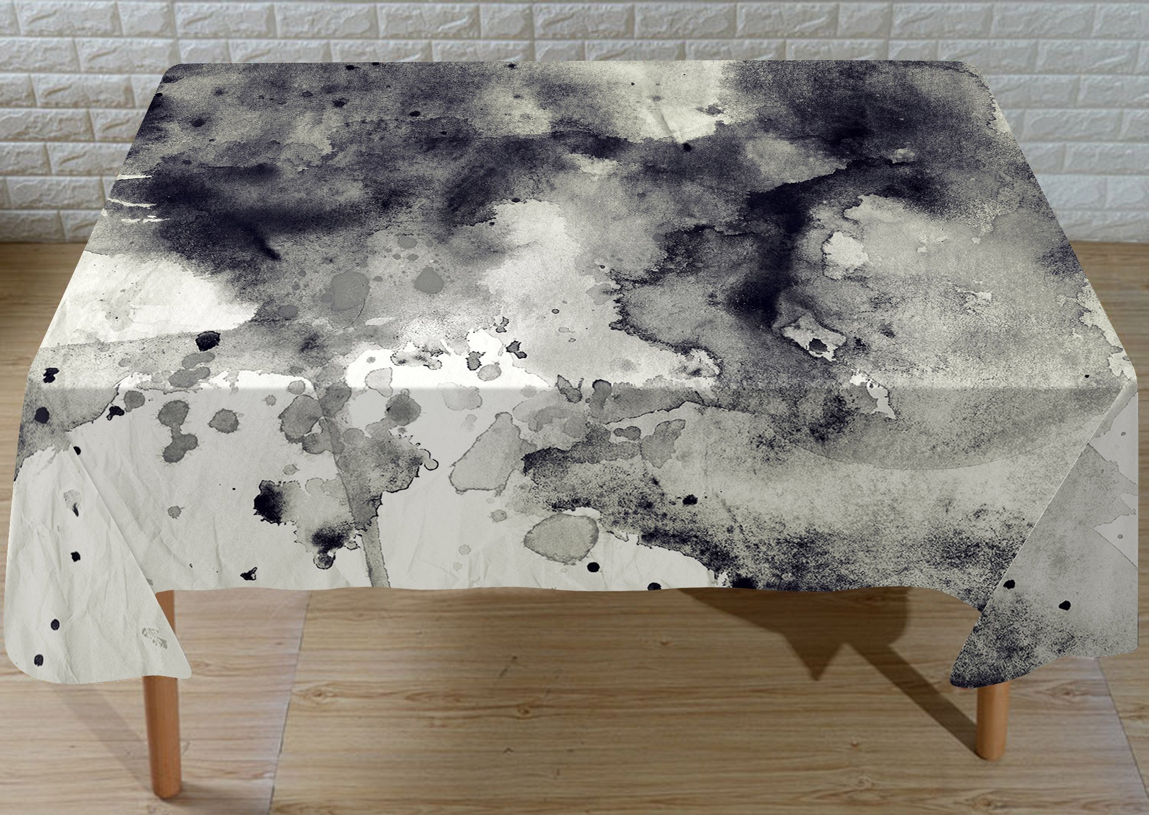 3D Black Ink Painting 3 Tablecloths Wallpaper AJ Wallpaper