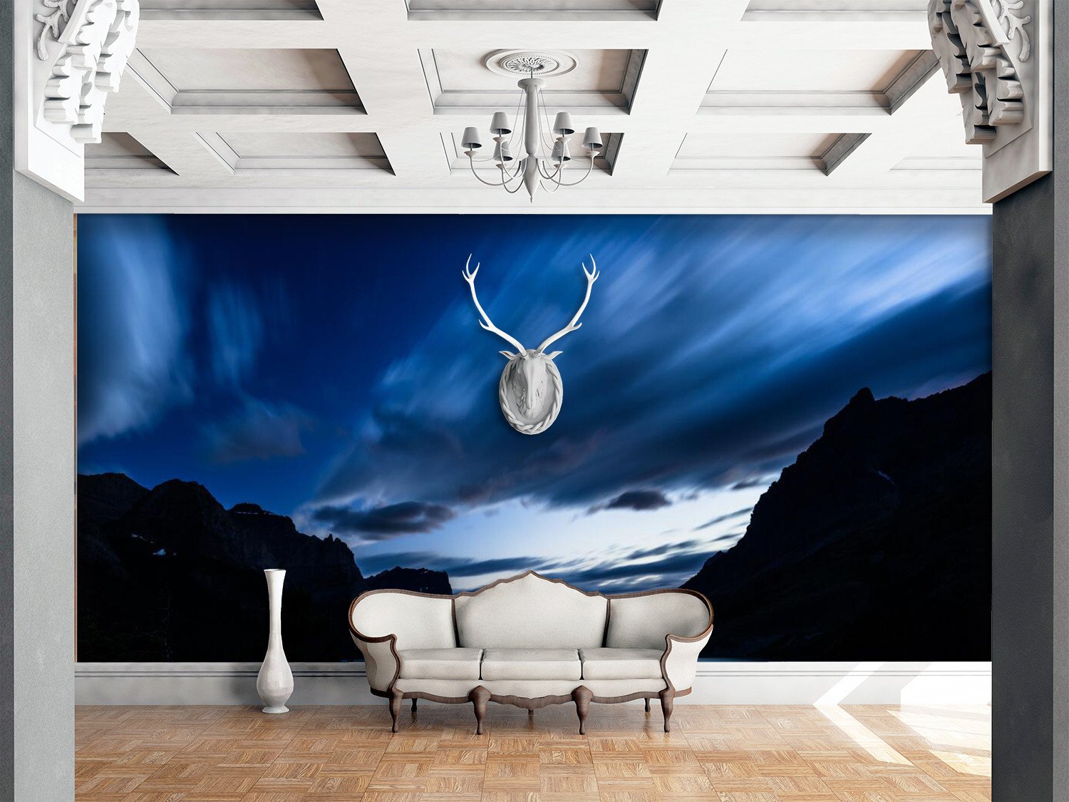 Night Sky Mountain 6575 Wallpaper AJ Wallpaper 1