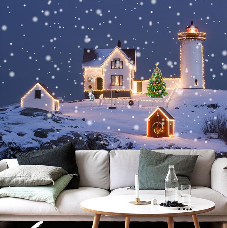 3D Nightlight House 131 Wallpaper AJ Wallpaper