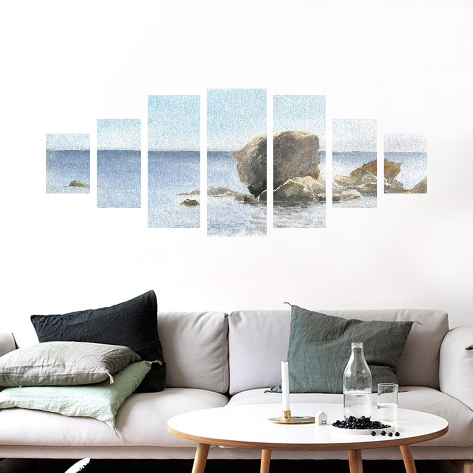 3D Flying Seagull 186 Unframed Print Wallpaper Wallpaper AJ Wallpaper