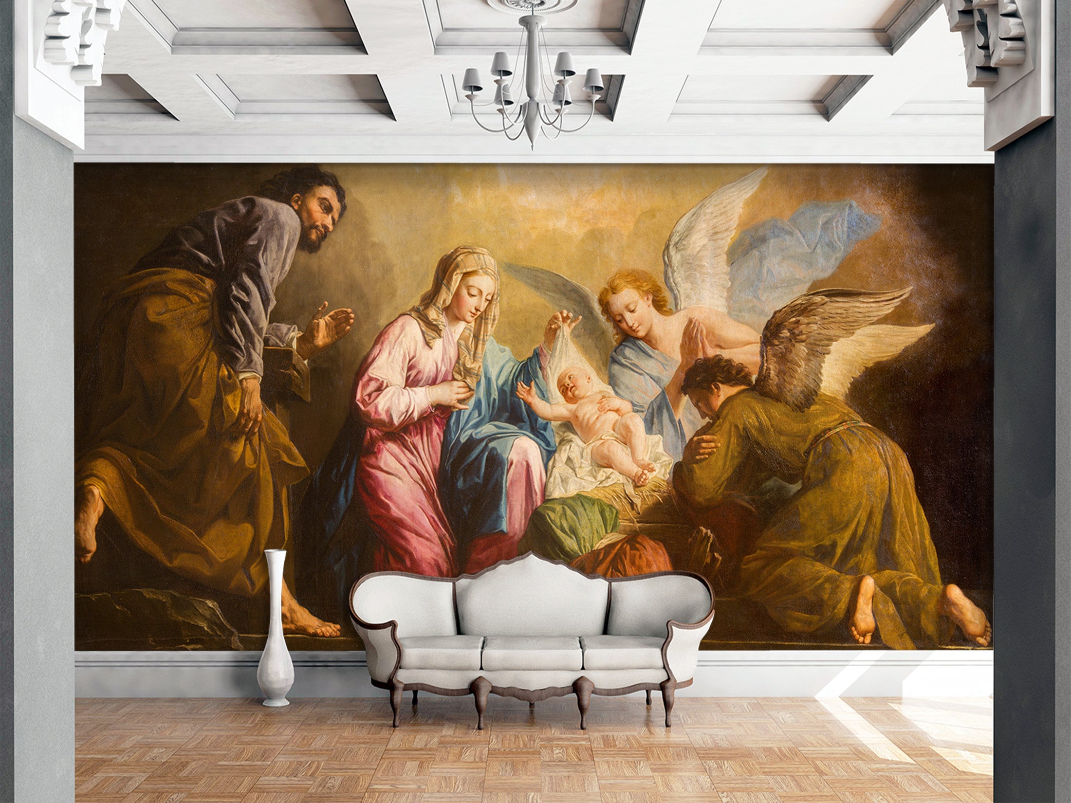 3D Angel Birth 1535 Wall Murals