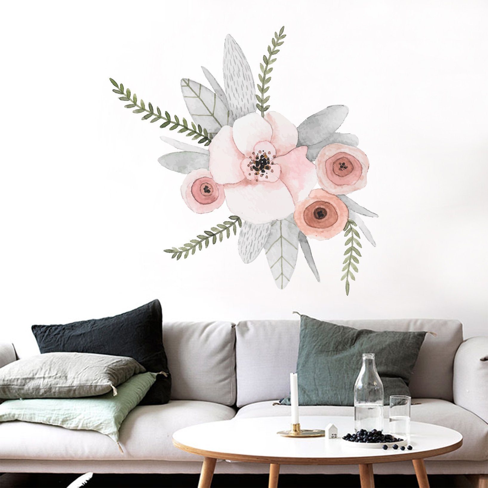 3D Hand Painted Blooming Flower 267 Wall Stickers Wallpaper AJ Wallpaper