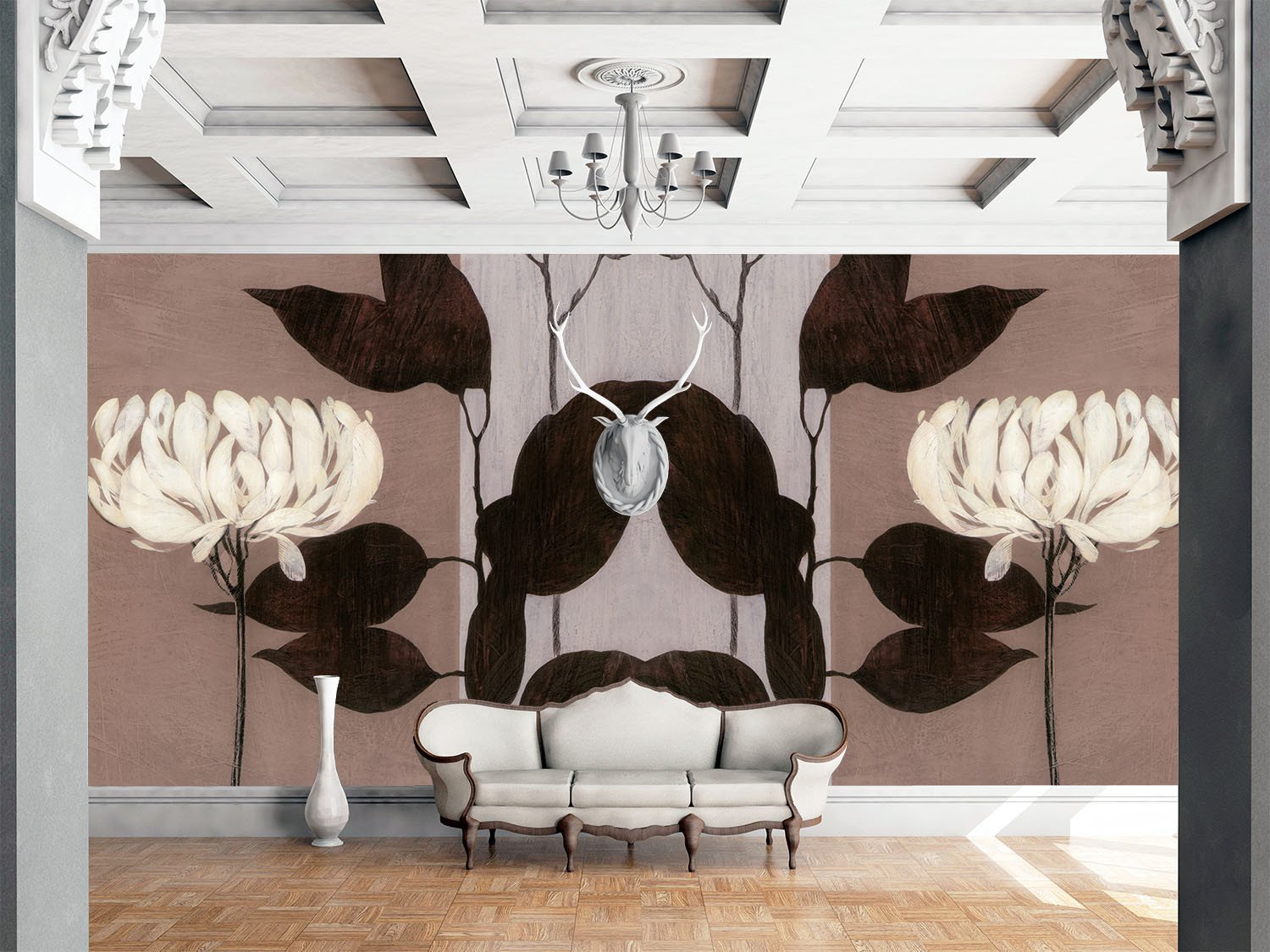 White Flower Wallpaper AJ Wallpaper